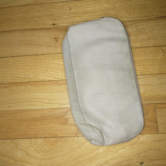 Estée lauder grey suede makeup bag / clutch - Picture 9 of 11